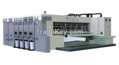 1 color to 7 color semi-auto flexo corrugated box printing machine