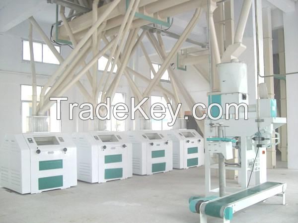 100mt per day corn flour mill machinery