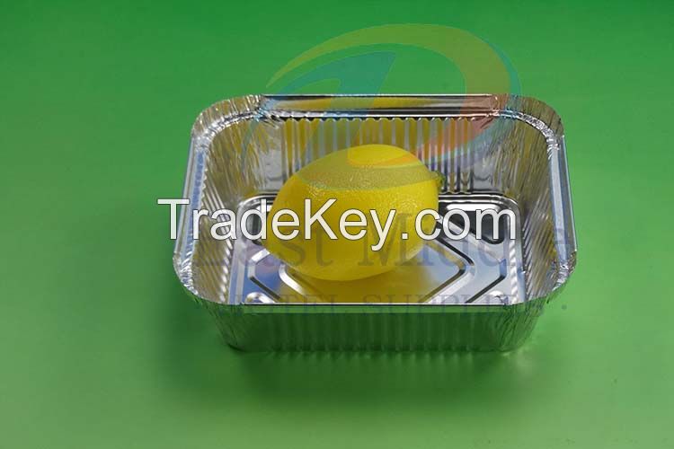 Hot sales aluminum foil container 9 inch aluminum foil tart pan with lid for food packing 