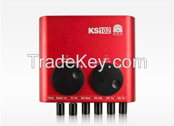 USB Sound Card XOX KS102 Audio Interface for Recording Studio Mc Karaoke Online