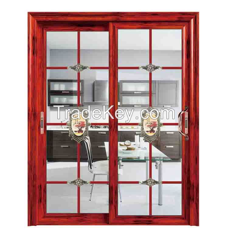 sound-proof double glazing aluminium sliding door for patio