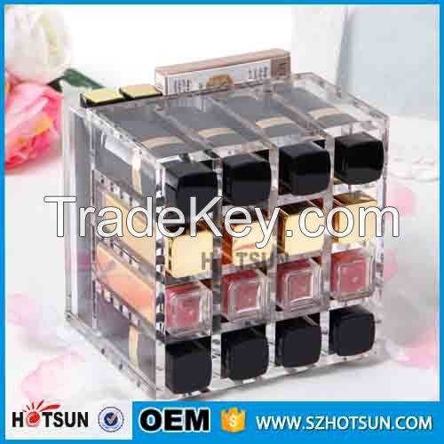 simple design mini acrylic makeup lipstick organizer