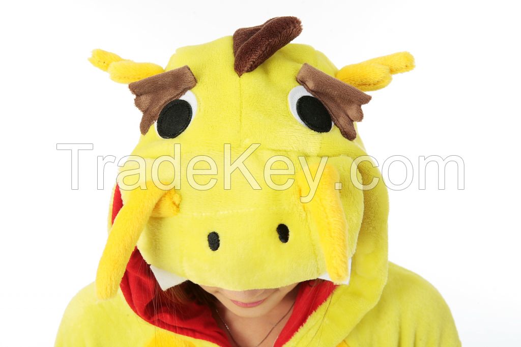 onesie adult yellow china dargon