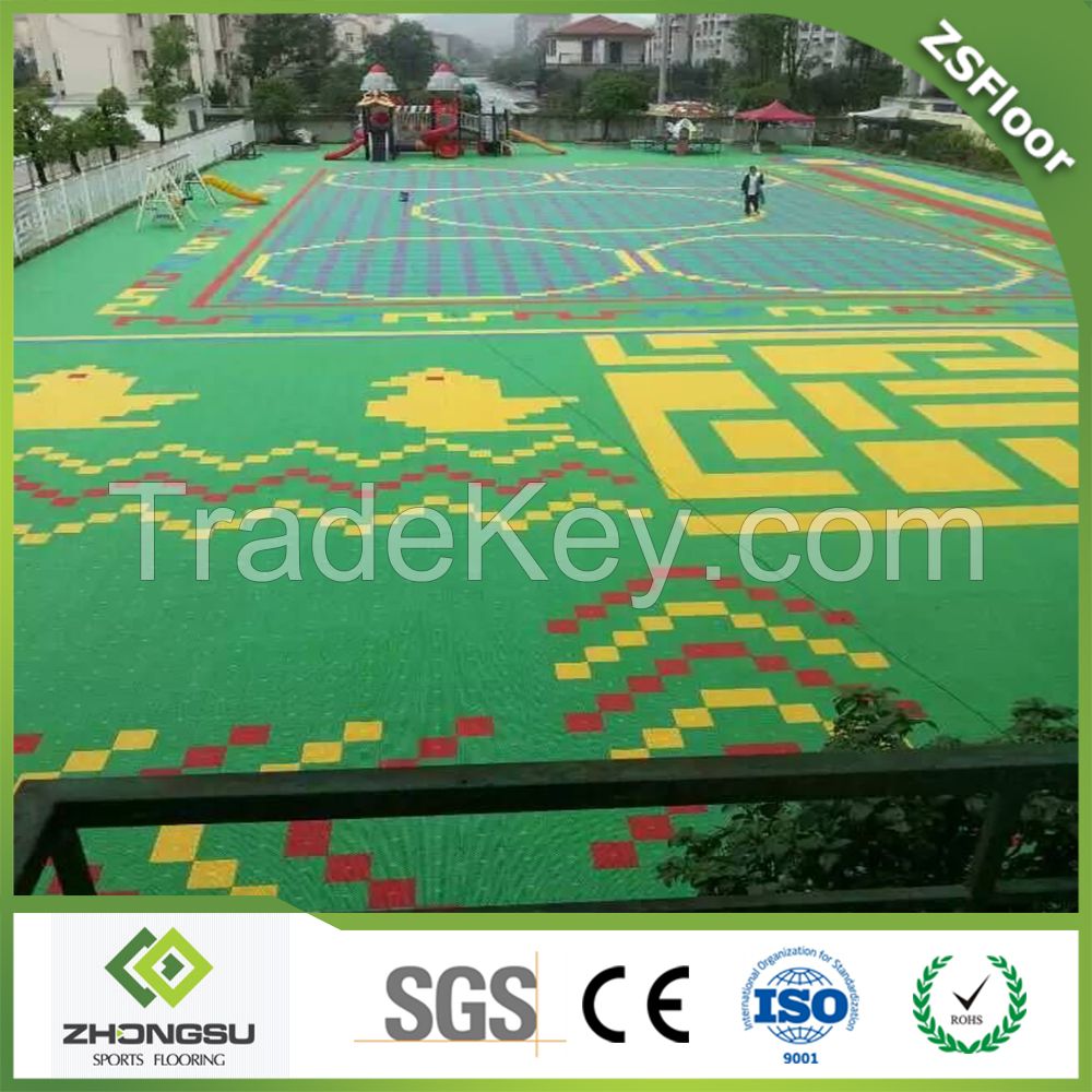 ecycable eco-friendly interlocking kids playground flooring