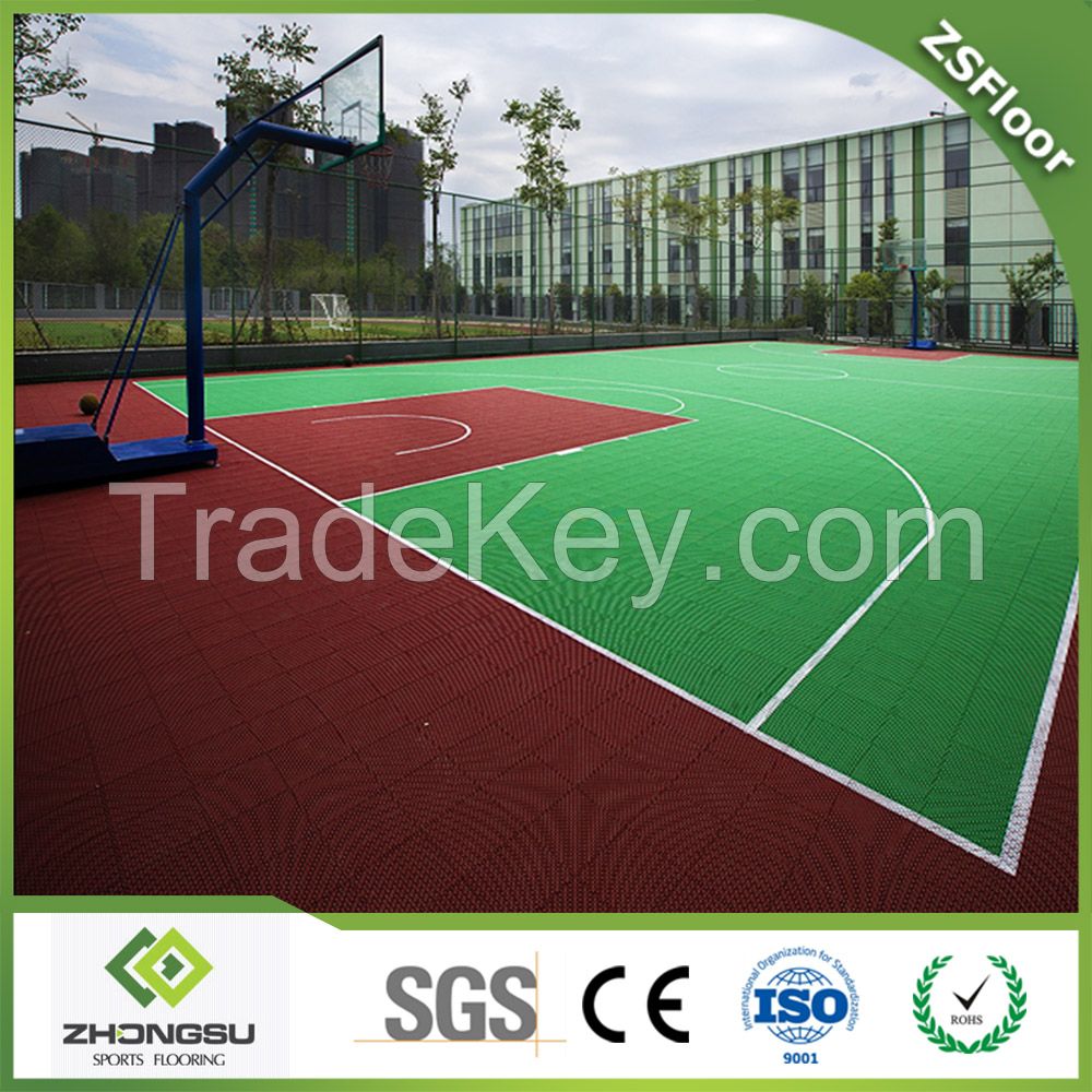 pp interlocking basketball court flooring