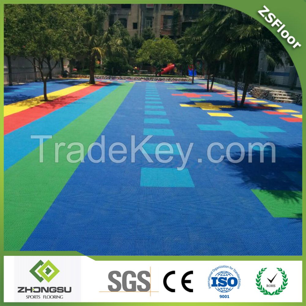 ecycable eco-friendly interlocking kids playground flooring