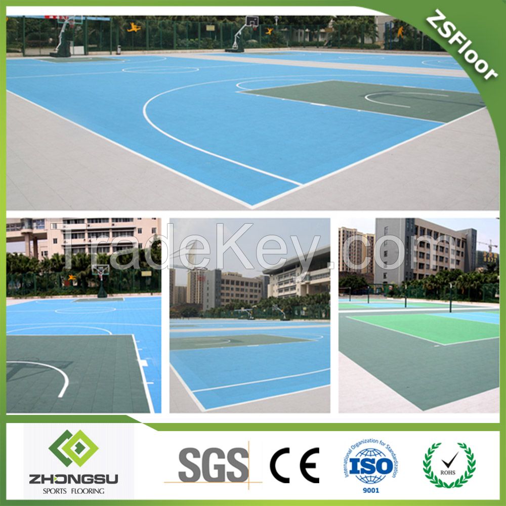 Basketabll court flooring