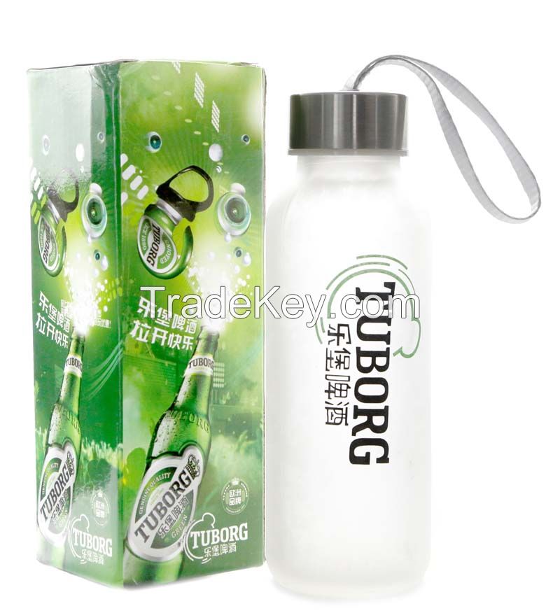 Portable bottle, sports bottle, glass drinking bottle, portable drinking bottle