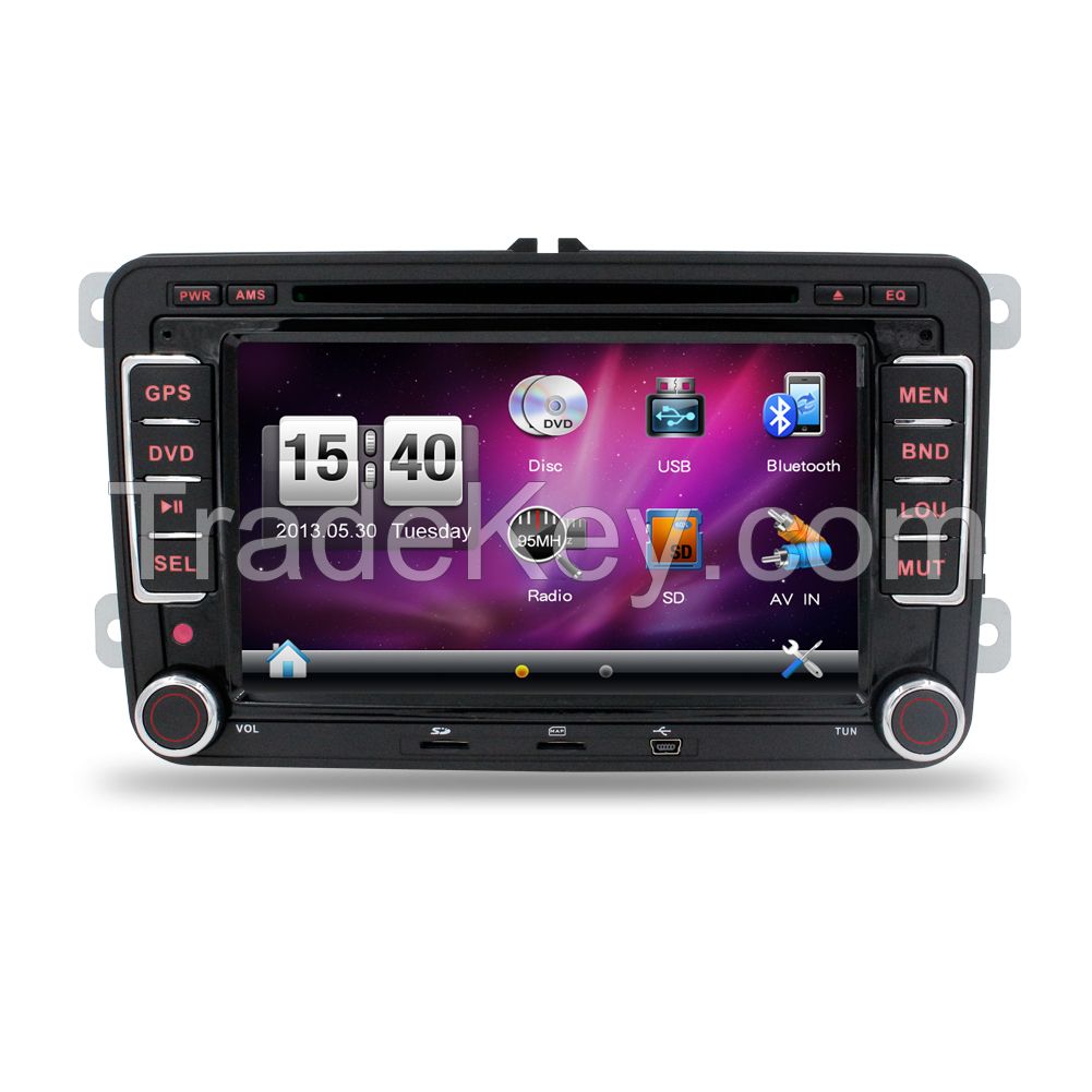 New ! 7 &quot; 2din Car DVD for VW GOLF 5 Golf 6 POLO PASSAT CC JETTA TIGUAN TOURAN EOS SHARAN SCIROCCO TRANSPORTER T5 CADDY with GPS