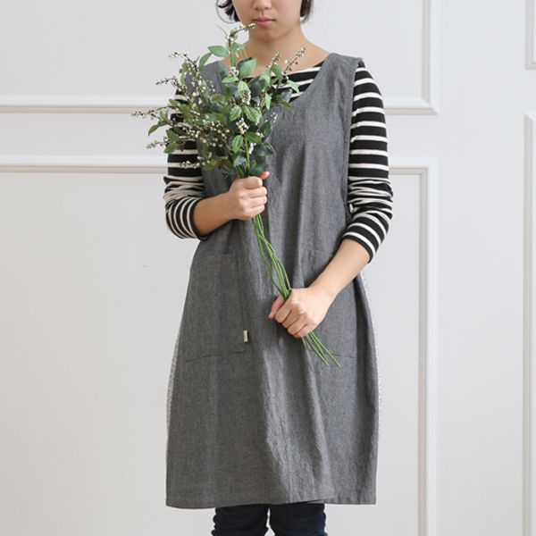 Leaf Loose Fit One-Piece Apron