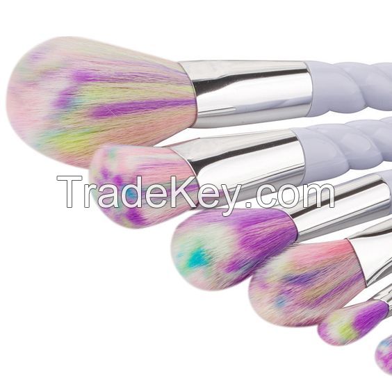 Newest Arrival 2017 Hot Sale Blending Color Bristles Unicorn Makeup Brushes