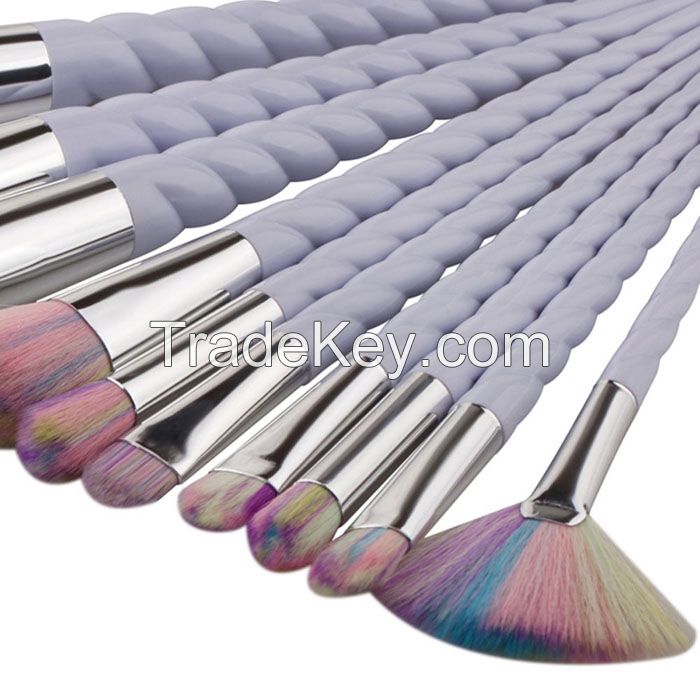 Newest Arrival 2017 Hot Sale Blending Color Bristles Unicorn Makeup Brushes