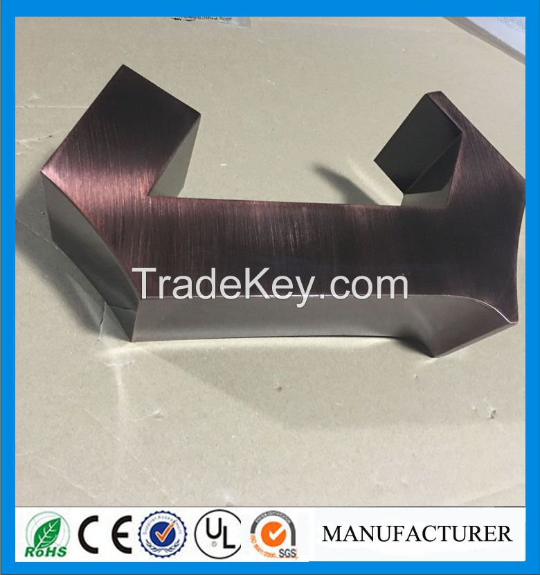 metal stainless steel letter for advertisement