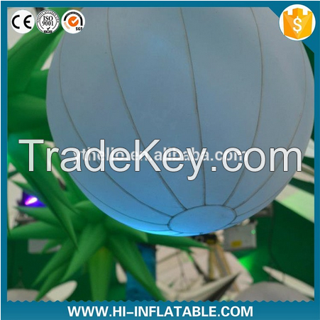 Colorful led light air blown inflatable balloon for holiday decoration