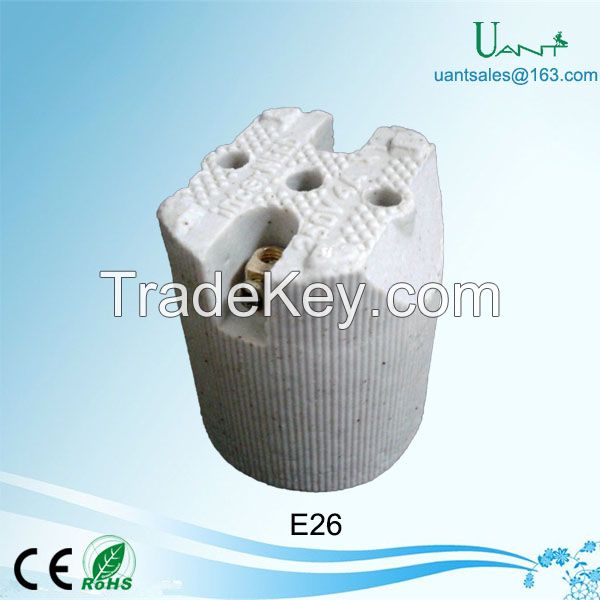 Factory Direct Lighting Fitting Porcelain/Ceramic E26 Bulb Holder