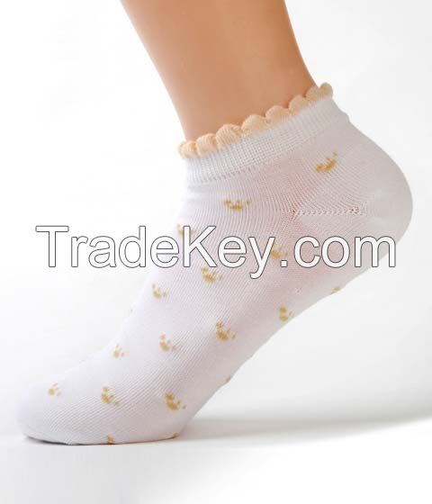 Lace Jacquard Cotton Socks