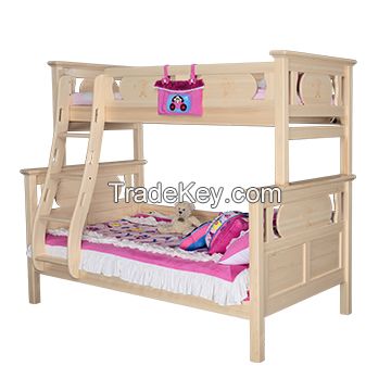 Sampo Kingdom Twin over Full Kids Pine Wood Bunk Bed