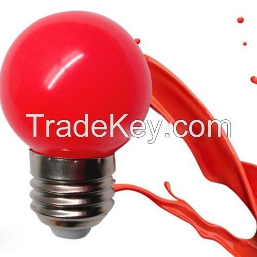 1W E27 red color G45 Energy saving lamp 220V LED bulb