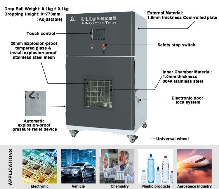 Impact Test Equipment for UN38.3, UL1642