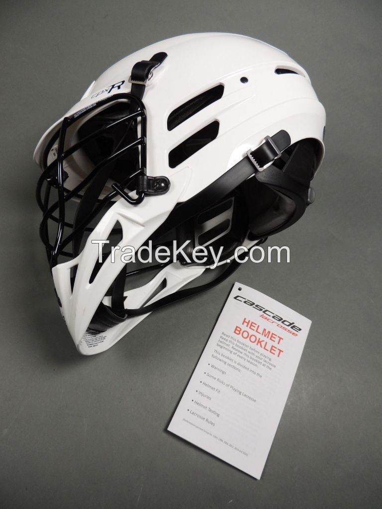 NEW Cascade Lacrosse CPX-R One Size Fits All White Lax Helmet 