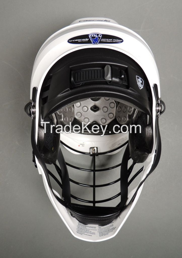 NEW Cascade Lacrosse CPX-R One Size Fits All White Lax Helmet 