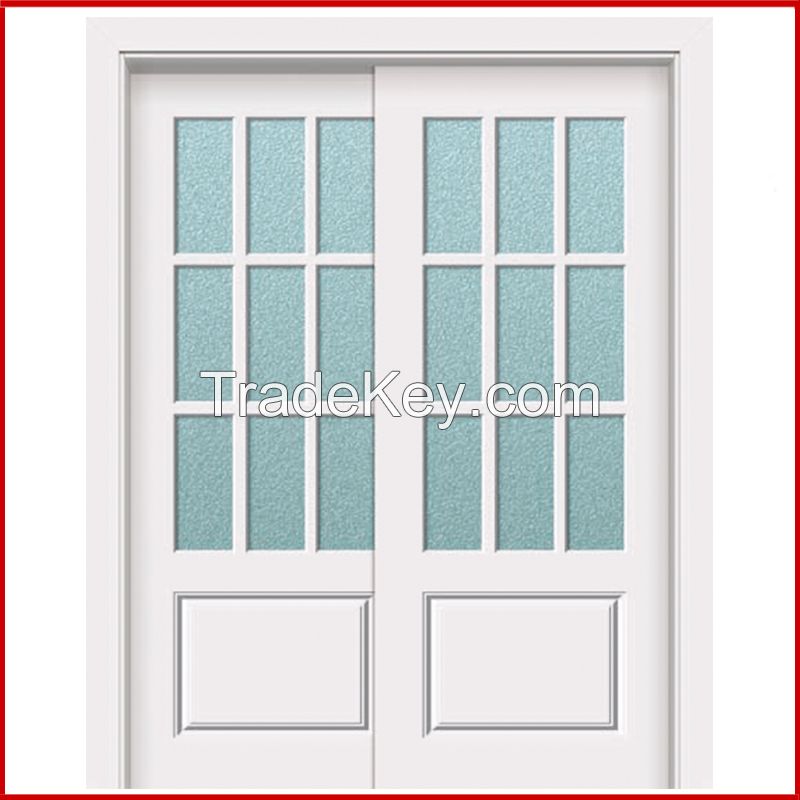 White Color Interior Room Door Sliding Door for Bathroom