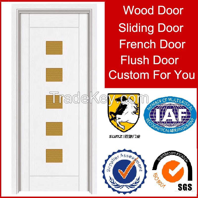 White primer new product interior wood door for living room