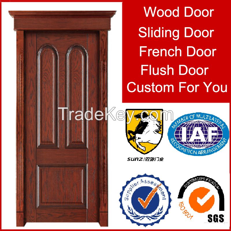 High quality low price solid wood door