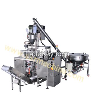 Auger Filler Feeding system complete line for powders, spices, etc   SP2-Doypack