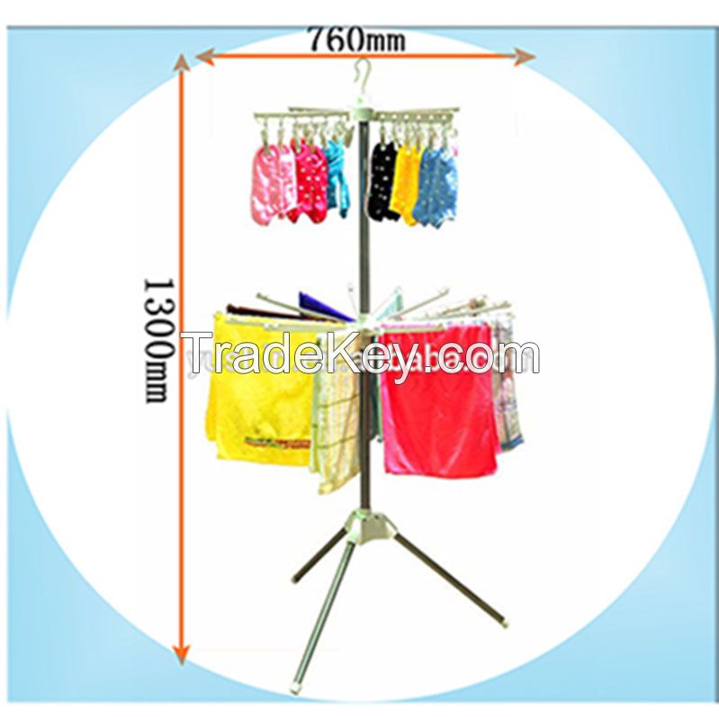 2-Layer Foldable Free Standing Towel Rack/Hanger