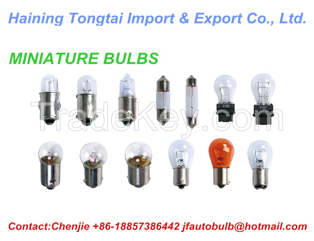 AUTO HALOGEN BULBS MINIATURE BULBS 12V S25 G18 G11 T8.5 3156 3157 FESTOON BULB 