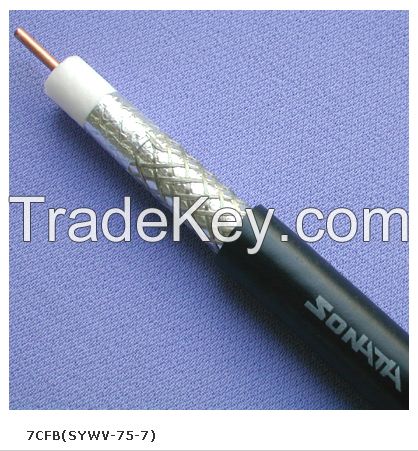 UL approved Communication Cable 5CFB(SYWV-75-5) with bare copper shielded