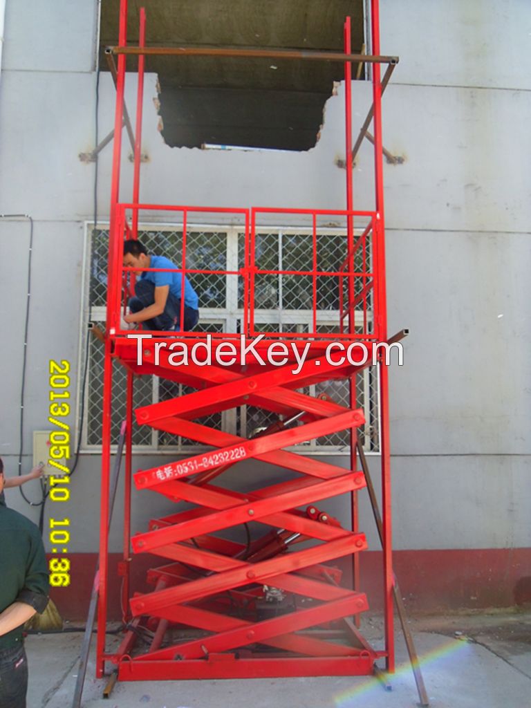 mobile hydraulic aerial work platform lift