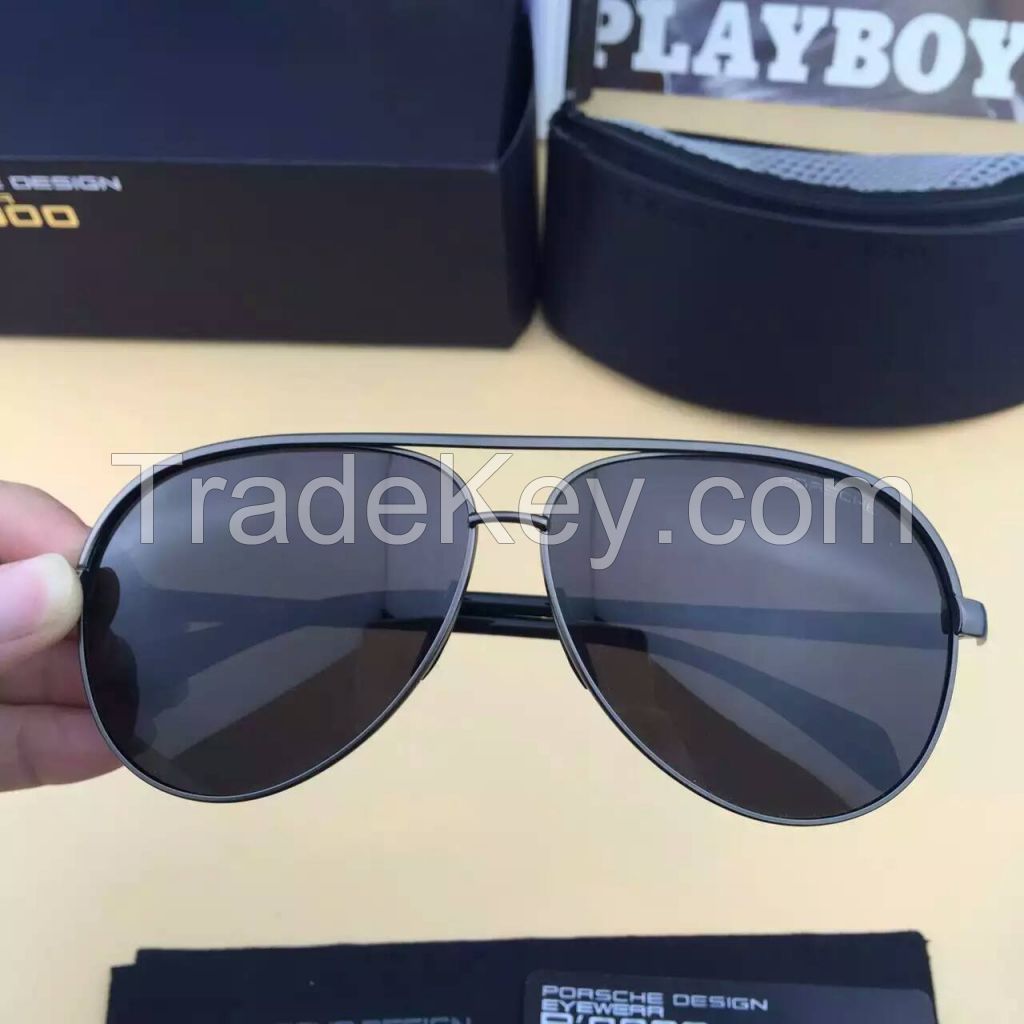 Porsche8608 fashion sunglasses polarized sunglasses reflective color film cool sunglasses big frame glasses chauffeur-driven pilot yurt