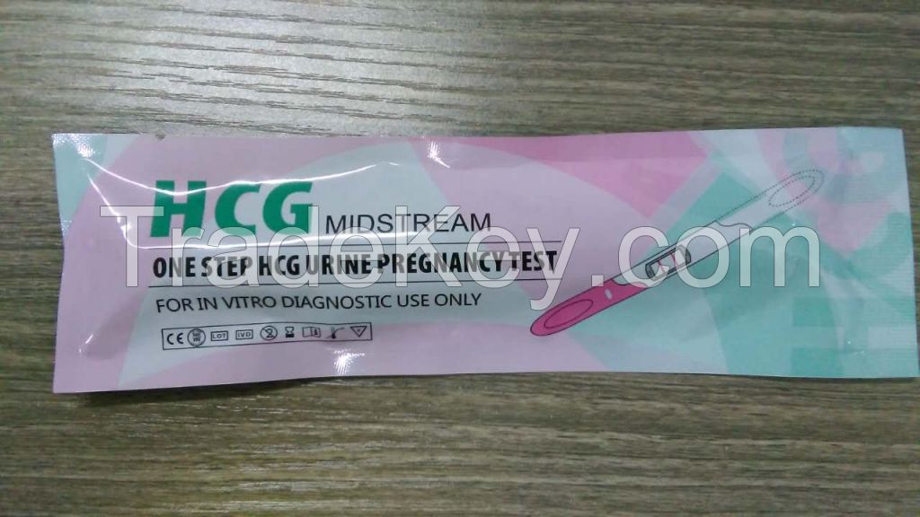 HCG pregnancy test kit 3.0mm;6.0mm midstream