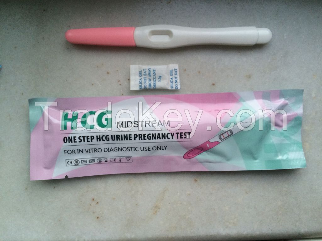 HCG pregnancy test kit 3.0mm;6.0mm midstream