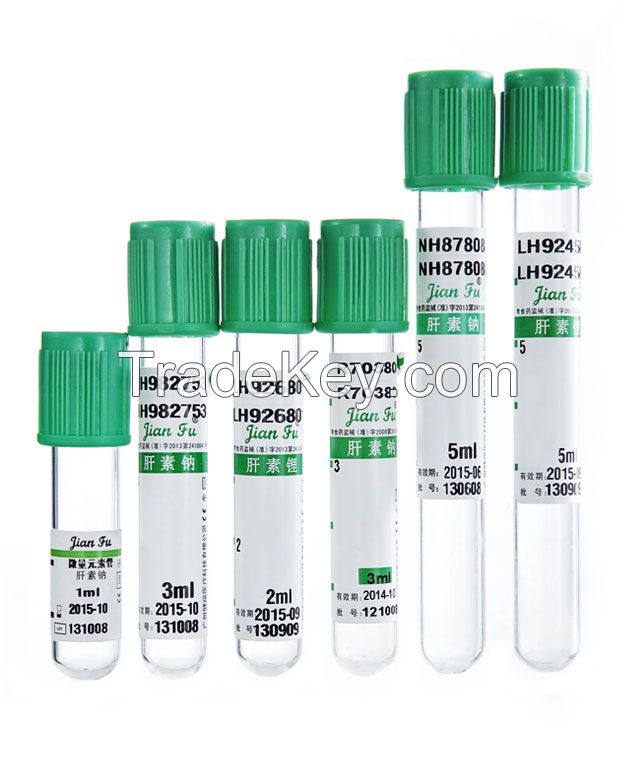 Sodium heparin tube&amp;Lithium heparin tube