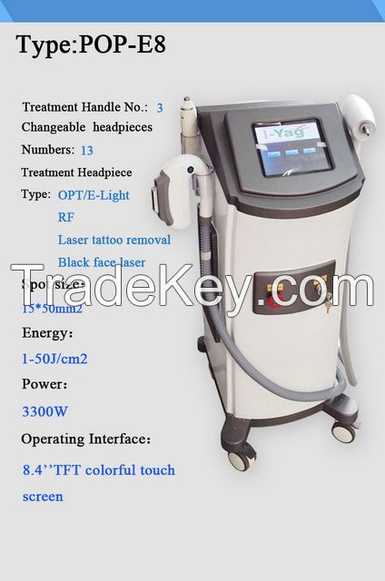 Beauty equipment IPL laser hair removal / Laser +E-LIGHT+RF+Black doll baby /IPL laser