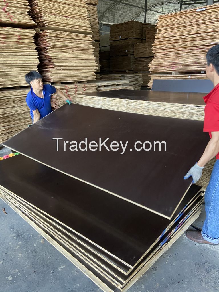 Construction Grade Waterproof Sheet 18mm Film Faced Plywood