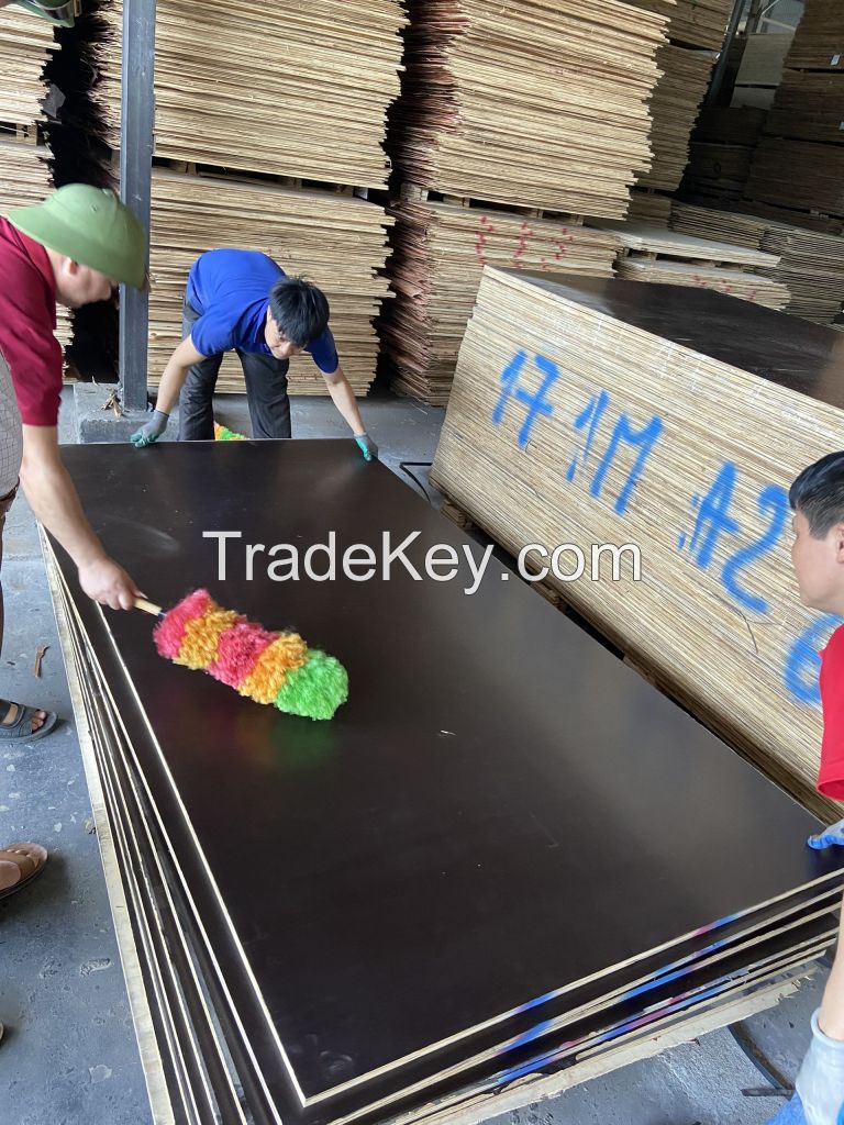 Construction Grade Waterproof Sheet 18mm Film Faced Plywood