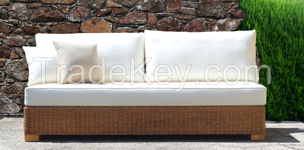 Natural rattan patio set, model MRW-SET-01-2P