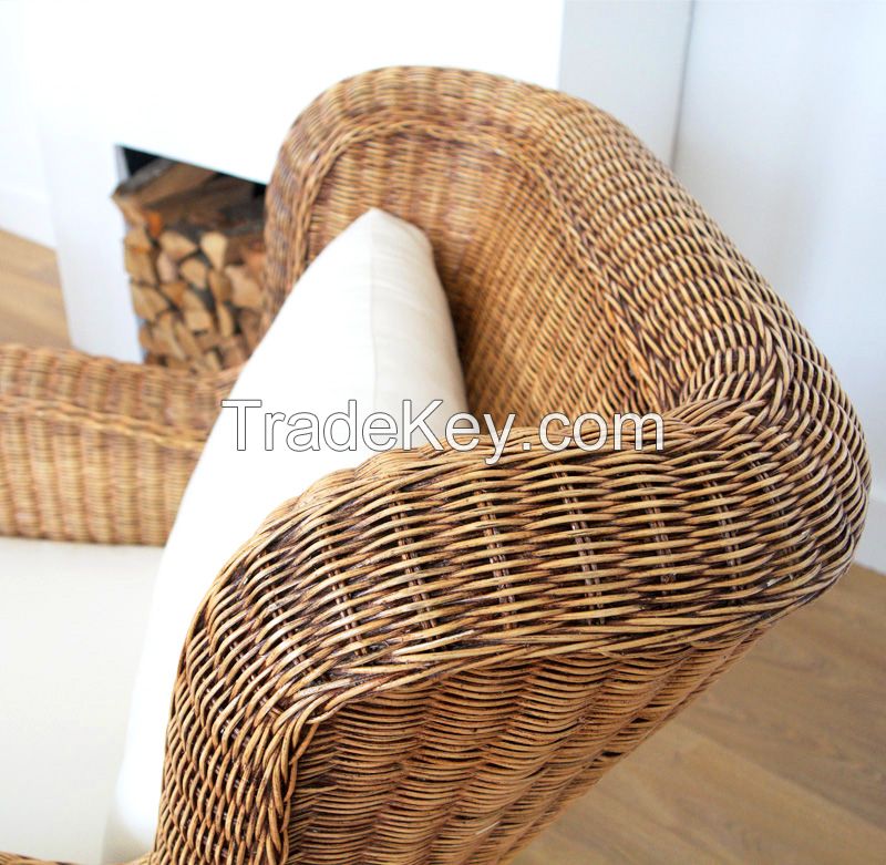 Natural rattan chair, model MRW-POLNA-04