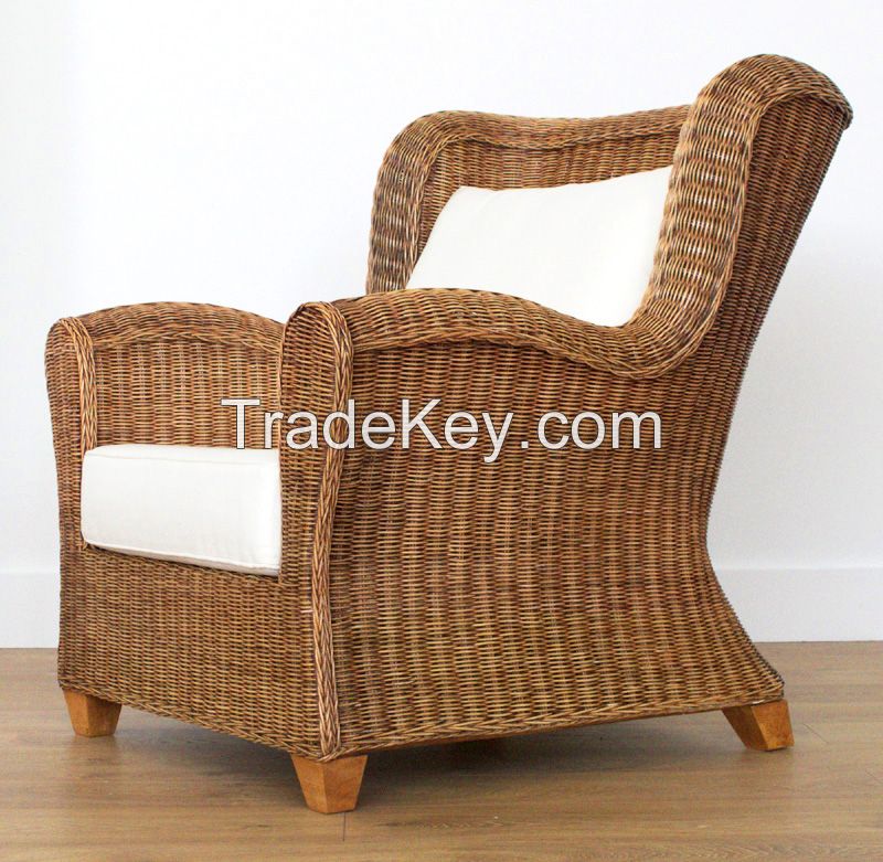 Natural rattan chair, model MRW-POLNA-04