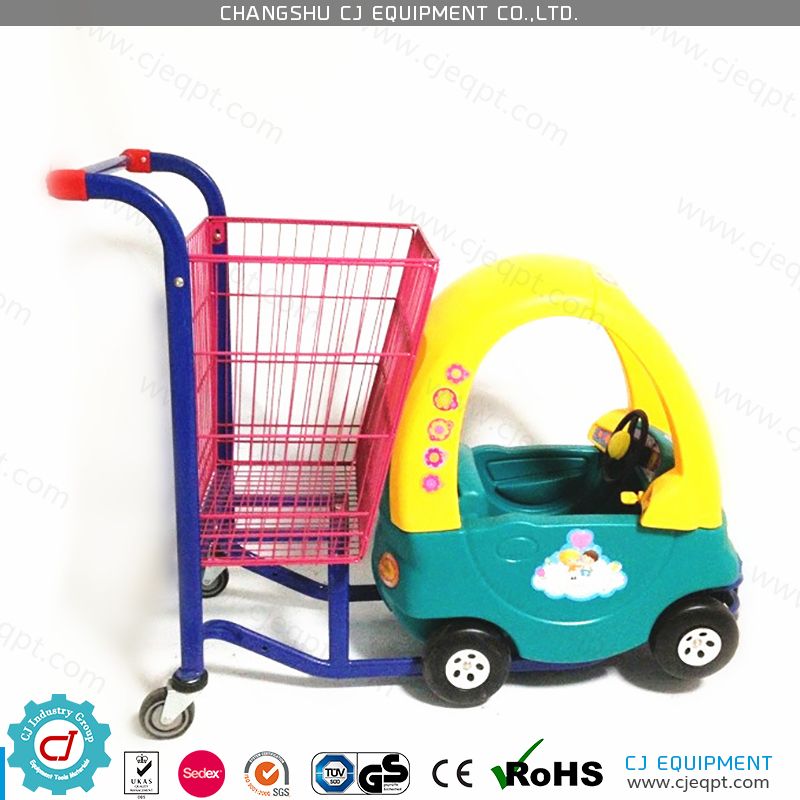 Plastic shopping trolley cart