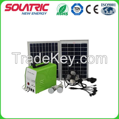 DC12V 20W 12ah Portable Solar Home Lighting System for Camping and Home Lighting