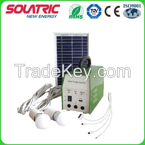 DC12V/6W/7ah Mini Portable Home Solar Power System for Outdoor and Indoor Lighting