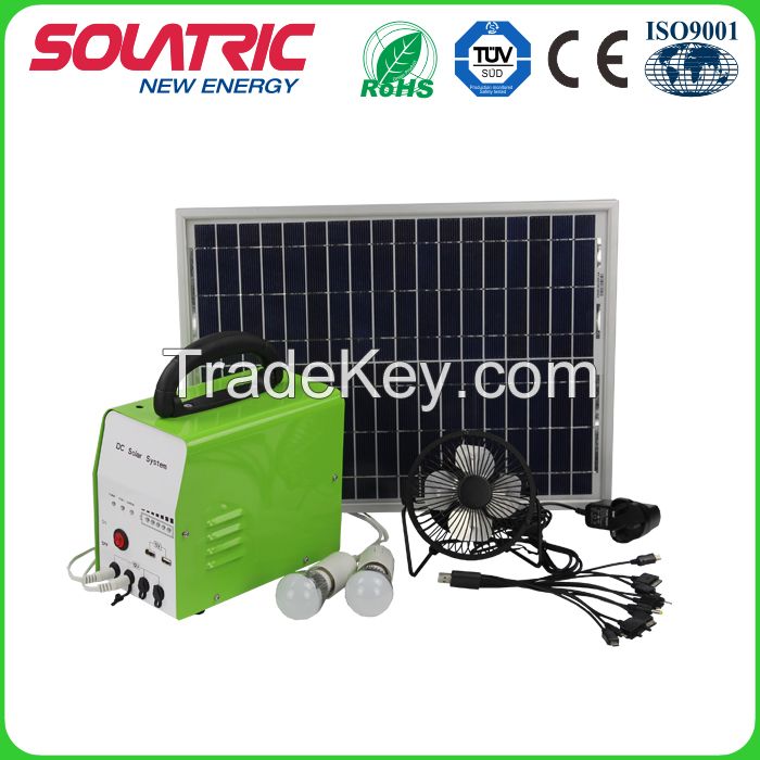 DC12V 30W 24ah Multifunctional Solar Home Lighting System for Camping and Home Lighting