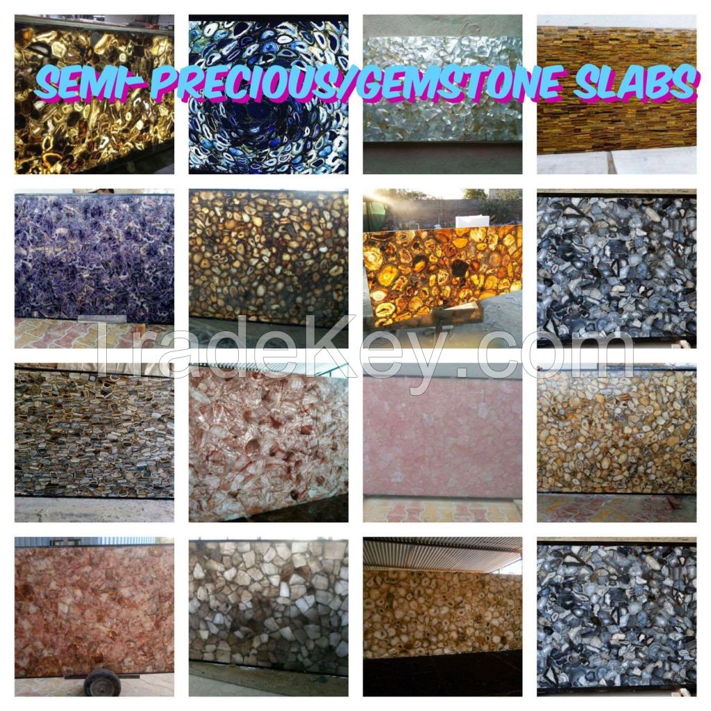 Semi precious stone slabs 