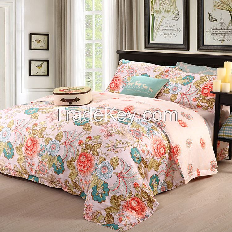 Waltz high quality satin cotton bed sheet set china home textile wholesale