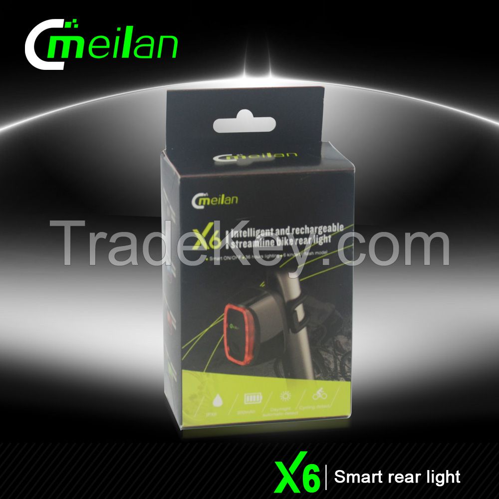 Meilan X6 USB Reachargeable LED Bike Rear Tail Light